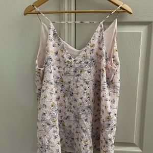 Loft pale pink with flowers cami